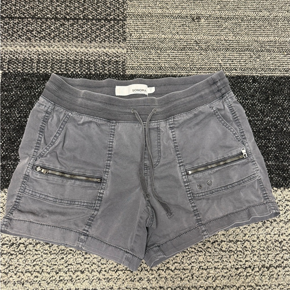 Sonoma Women's Charcoal Cargo Shorts
